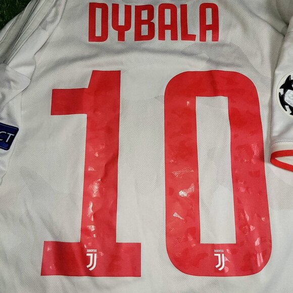 Dybala Juventus 2019 2020 Away UEFA Soccer Jersey Shirt M SKU# DW5461 - Picture 2 of 8